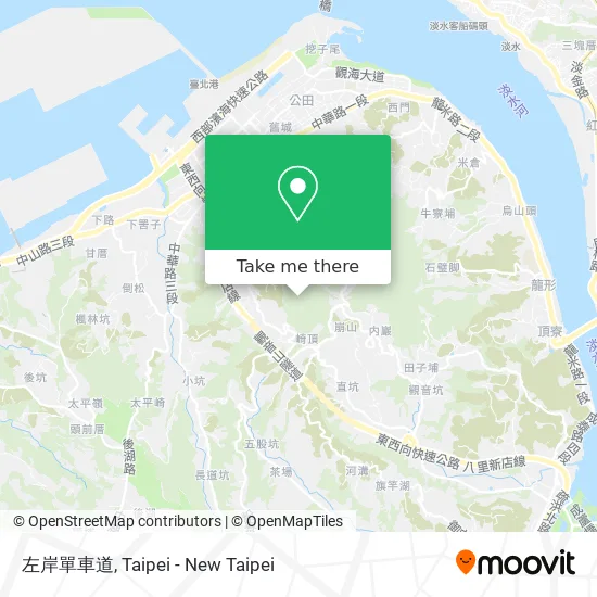 左岸單車道地圖