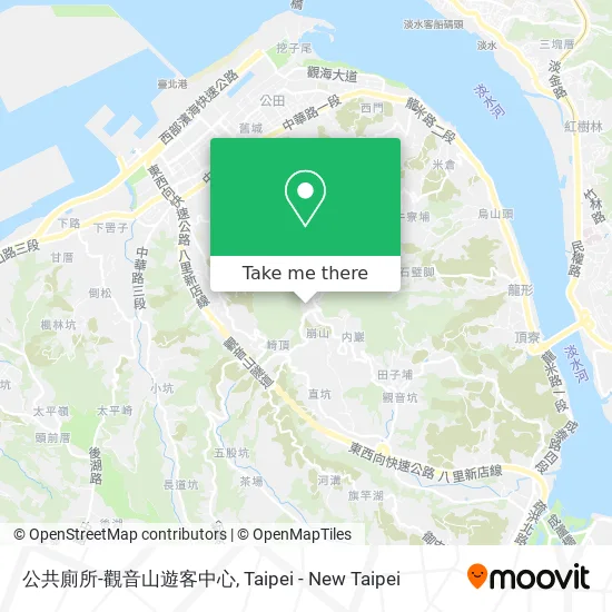 公共廁所-觀音山遊客中心 map