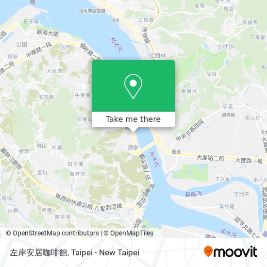 左岸安居咖啡館地圖