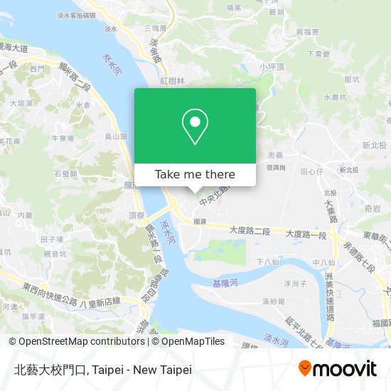 北藝大校門口 map