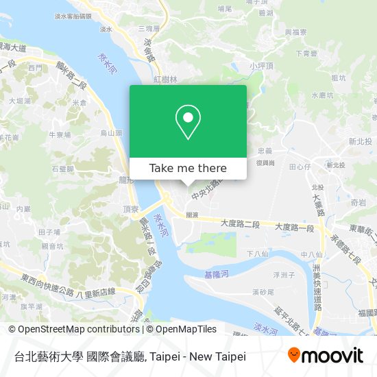 台北藝術大學 國際會議廳地圖