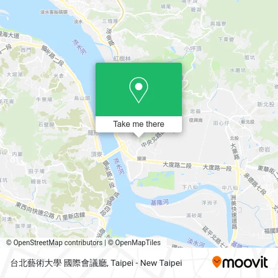台北藝術大學 國際會議廳地圖