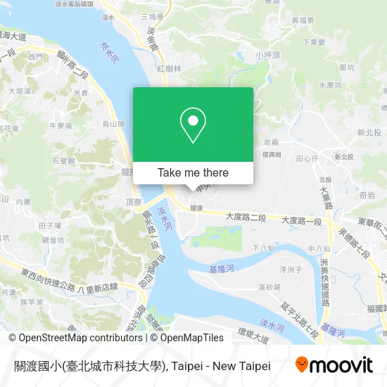 關渡國小(臺北城市科技大學)地圖