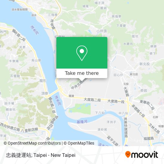 忠義捷運站 map