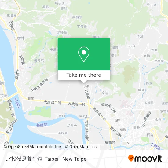 北投體足養生館 map