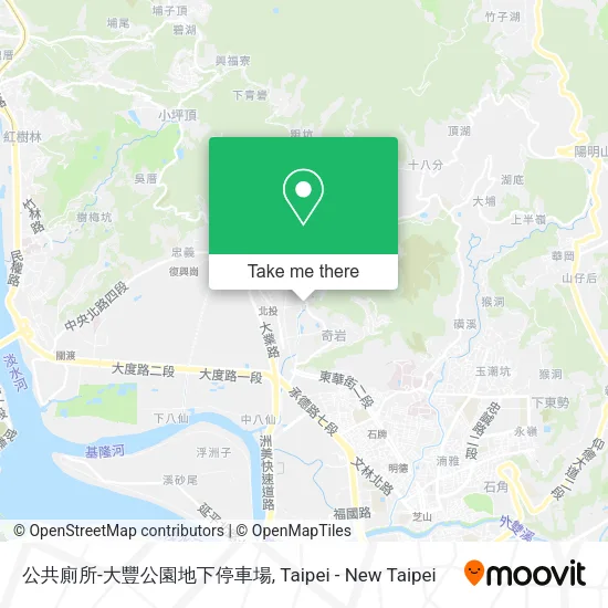 公共廁所-大豐公園地下停車場地圖