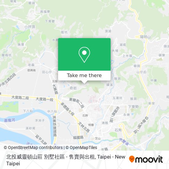 北投威靈頓山莊 別墅社區 - 售賣與出租 map