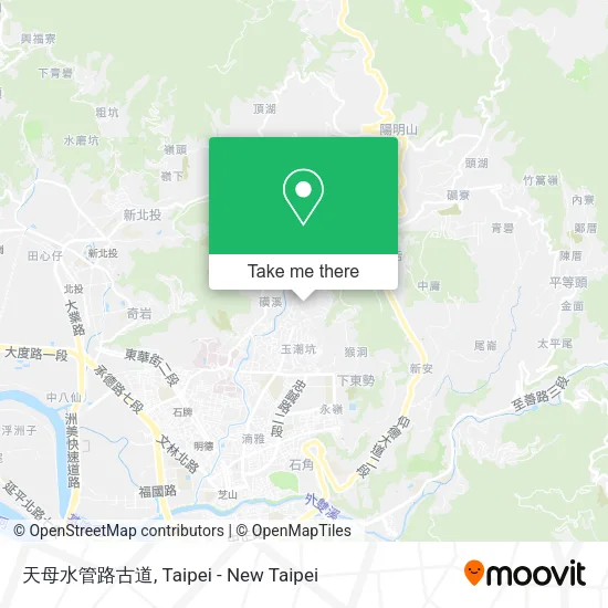 天母水管路古道地圖