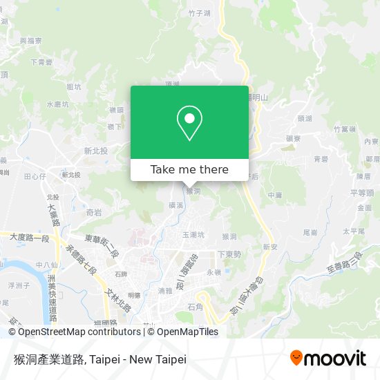 猴洞產業道路 map