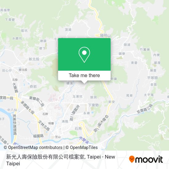 新光人壽保險股份有限公司檔案室地圖