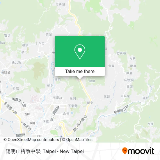 陽明山格致中學地圖