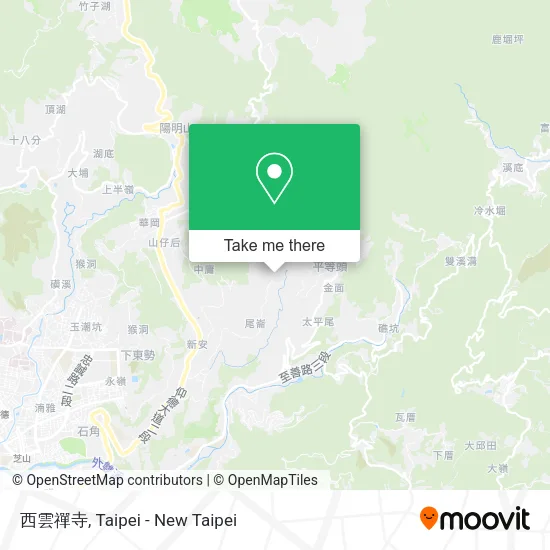 西雲禪寺地圖