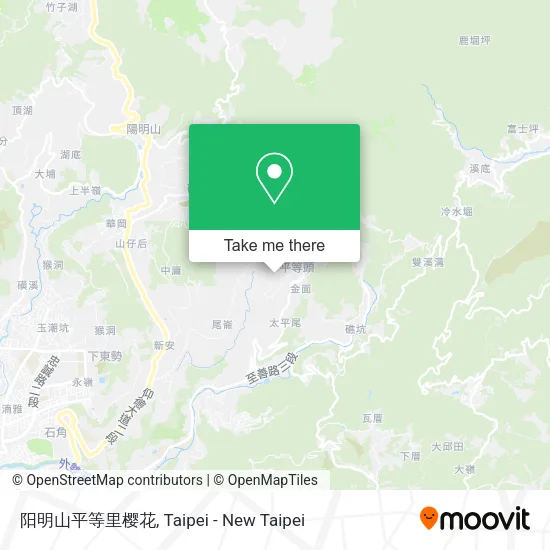 阳明山平等里樱花地圖
