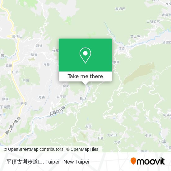 平頂古圳步道口 map