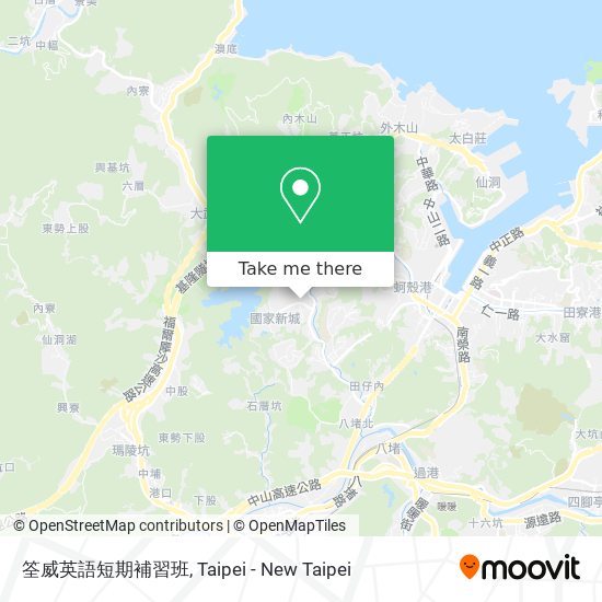 筌威英語短期補習班 map