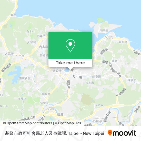 基隆市政府社會局老人及身障課 map