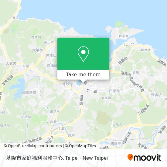 基隆市家庭福利服務中心地圖