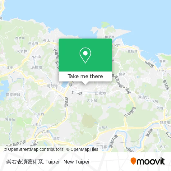 崇右表演藝術系 map