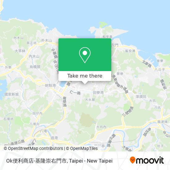 Ok便利商店-基隆崇右門市地圖
