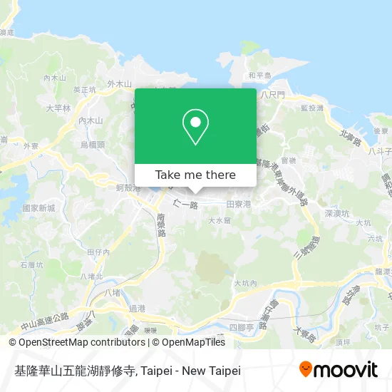 基隆華山五龍湖靜修寺 map