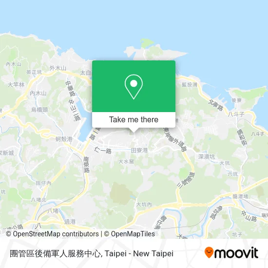 團管區後備軍人服務中心地圖