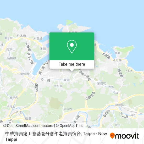 中華海員總工會基隆分會年老海員宿舍地圖