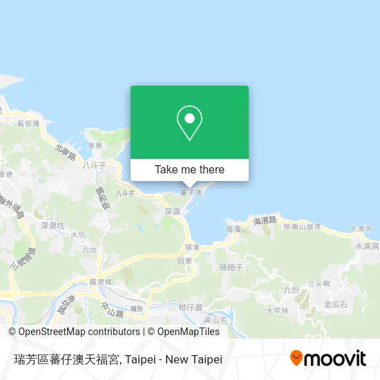 瑞芳區蕃仔澳天福宮地圖