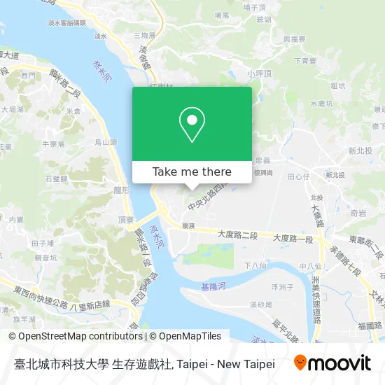 臺北城市科技大學 生存遊戲社 map