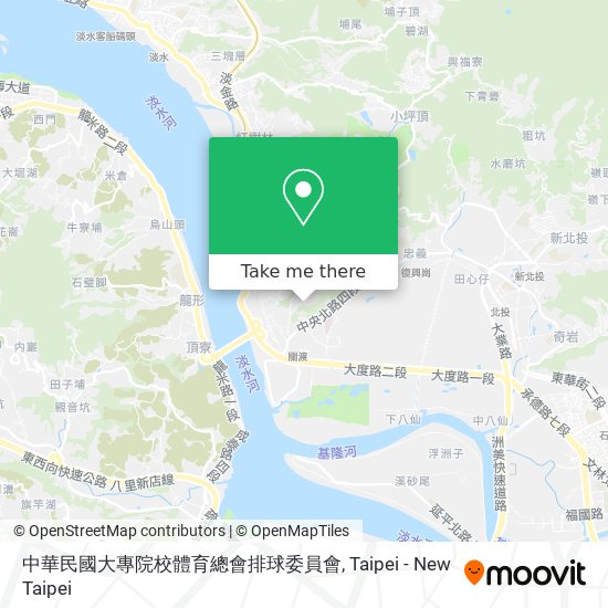 中華民國大專院校體育總會排球委員會地圖