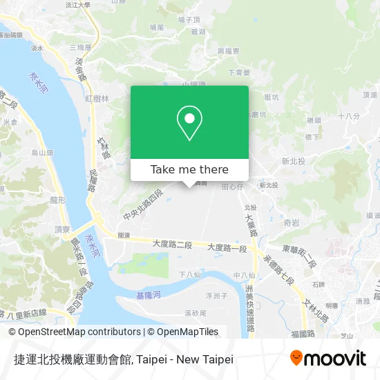 捷運北投機廠運動會館 map