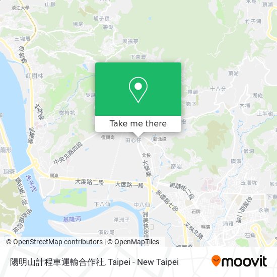 陽明山計程車運輸合作社 map