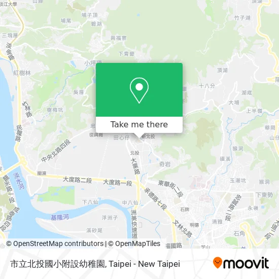 市立北投國小附設幼稚園地圖