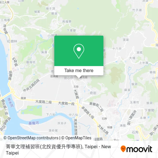 菁華文理補習班(北投資優升學專班)地圖
