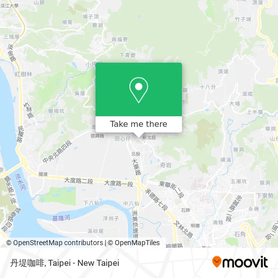 丹堤咖啡 map