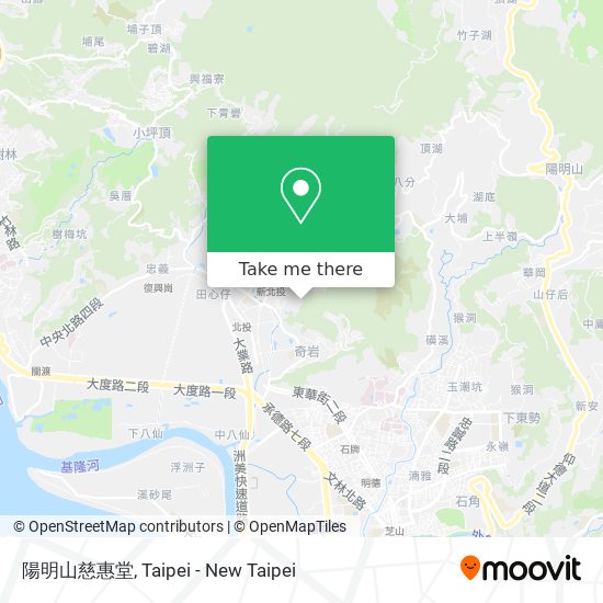 陽明山慈惠堂 map