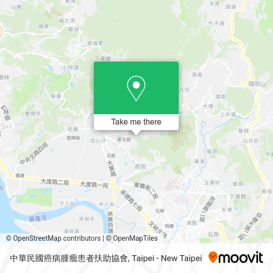中華民國癌病腫瘤患者扶助協會地圖