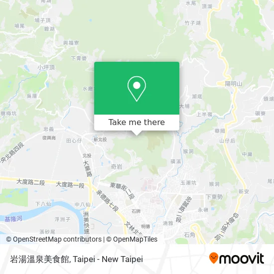 岩湯溫泉美食館地圖