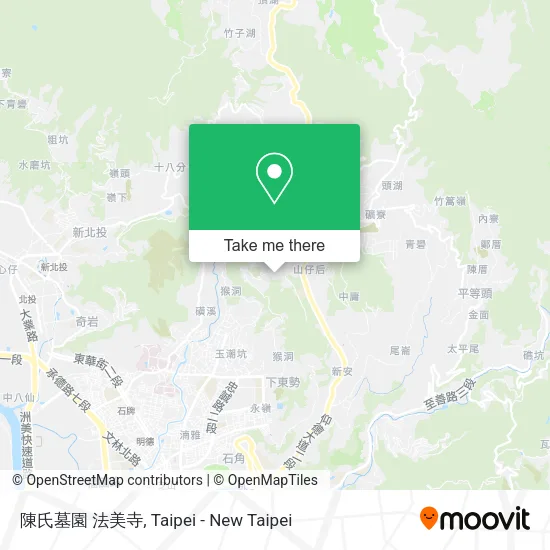 陳氏墓園 法美寺地圖