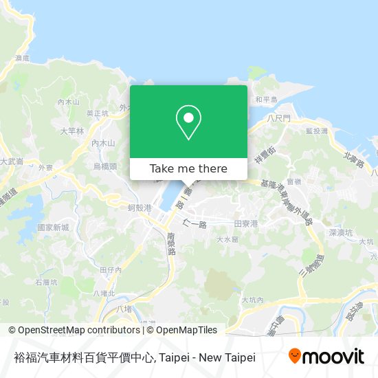 裕福汽車材料百貨平價中心 map