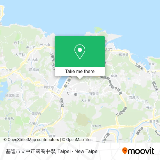 基隆市立中正國民中學地圖