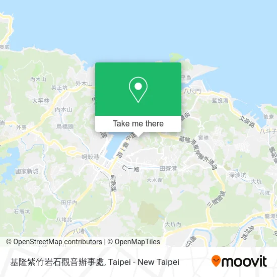 基隆紫竹岩石觀音辦事處地圖