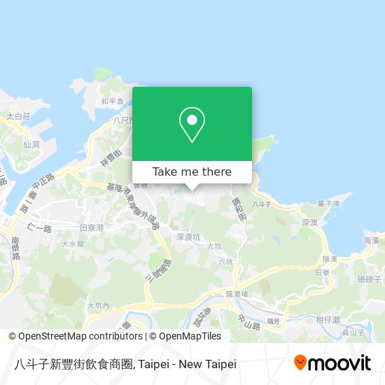 八斗子新豐街飲食商圈 map