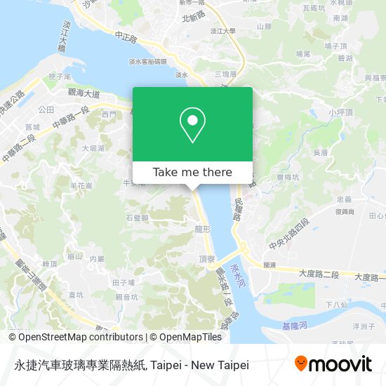 永捷汽車玻璃專業隔熱紙地圖