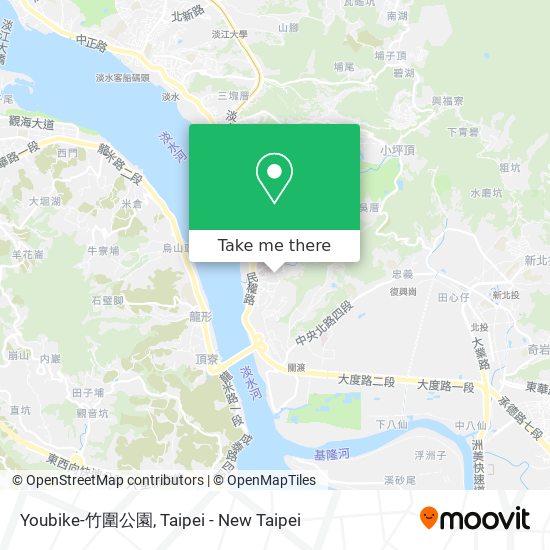 Youbike-竹圍公園 map
