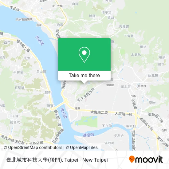 臺北城市科技大學(後門)地圖