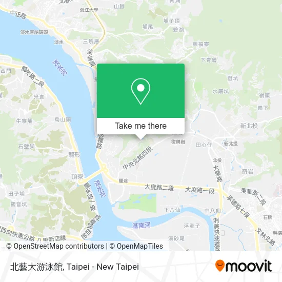 北藝大游泳館地圖