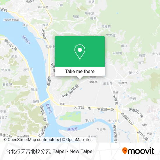 台北行天宮北投分宮地圖