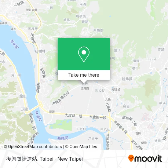復興崗捷運站地圖