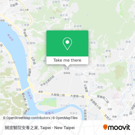關渡醫院安養之家 map