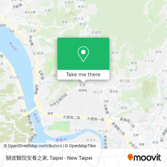 關渡醫院安養之家 map